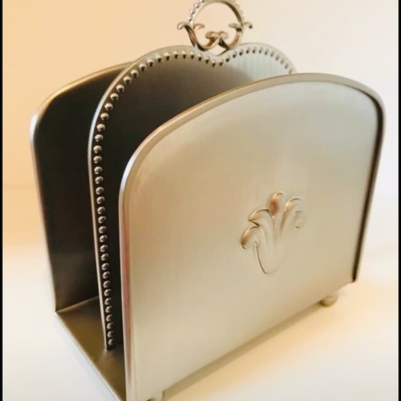 SL@H Windsor Napkin Holder Brushed Nickel EUC - Picture 2 of 2